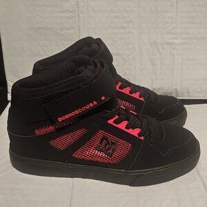 DC Pure Hi EV Skate Shoe - Big Kid - Black Size 2